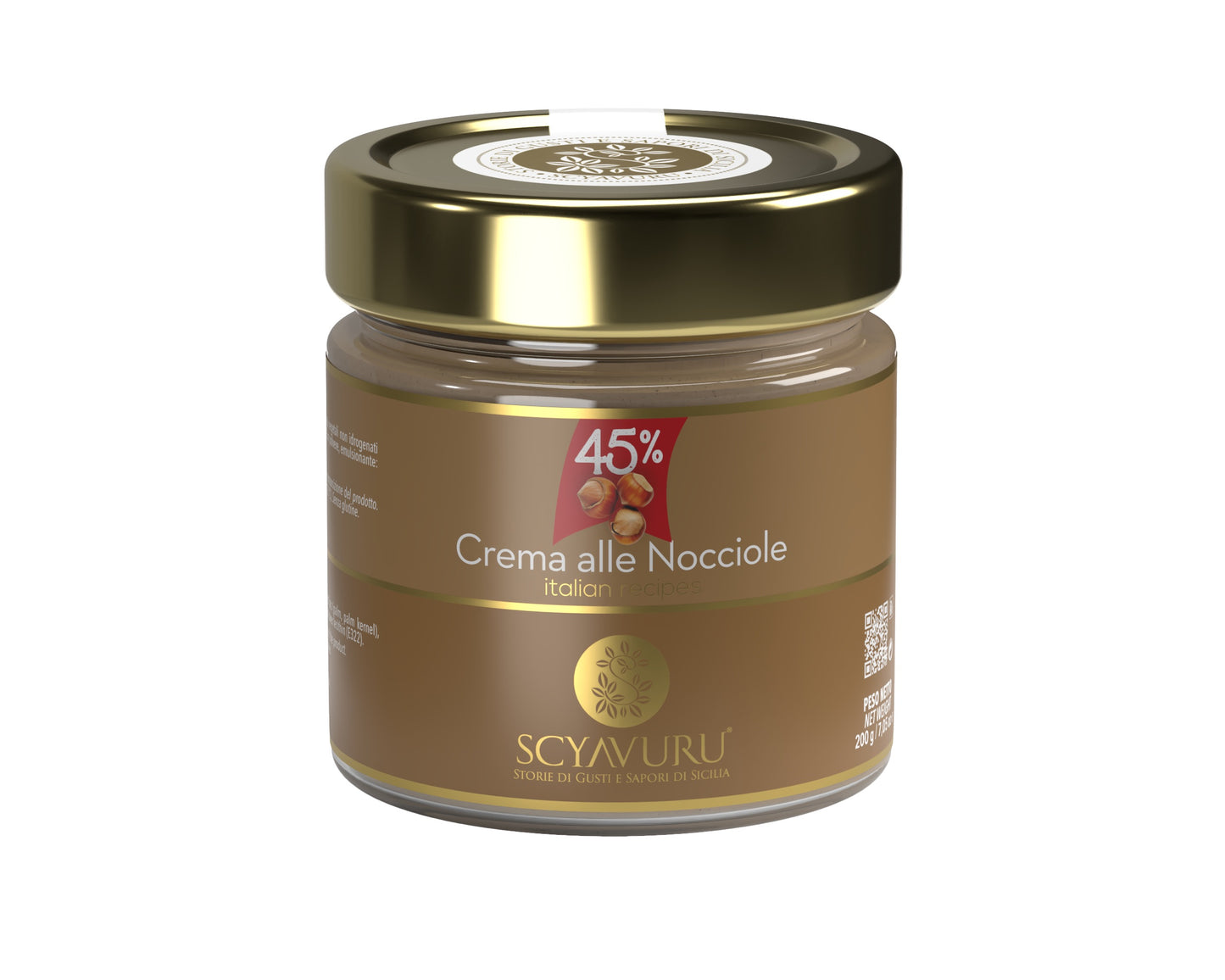 Crema alla nocciola (45%) 200gr